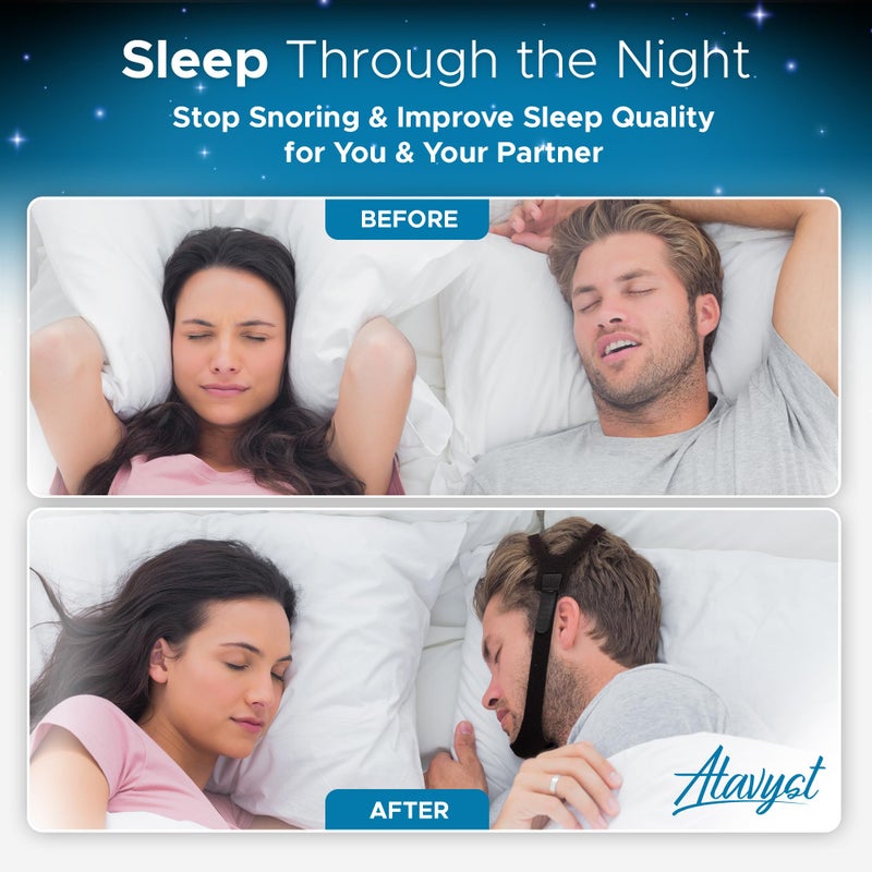 Atavyst Anti Snoring Chin Strap for Men and Women CPAP Users - Airflow Jaw Strap - Effective Snore Solution for Excessive Snoring - Image 2