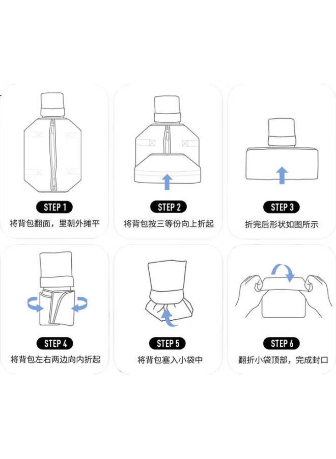 Pack All Travel Bag, Handheld Foldable Fitness Sports Bag, Business Trip Large Capacity Luggage Bag, Black, 32L - Image 1