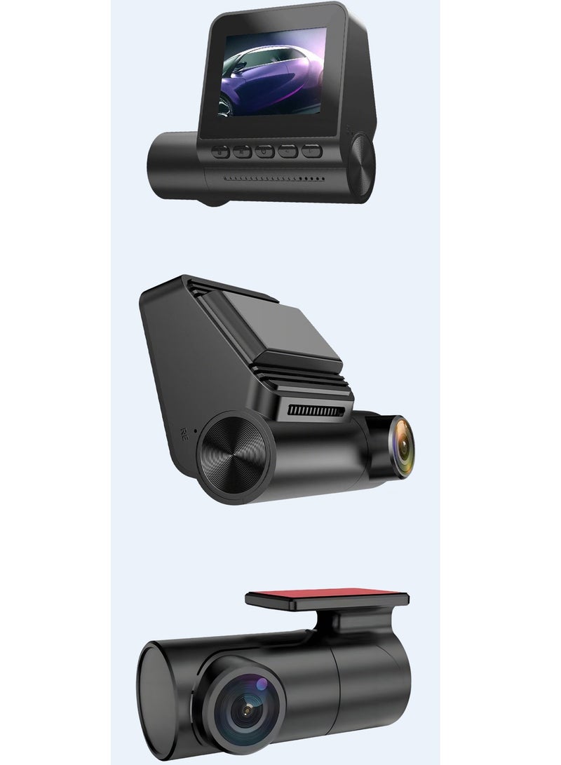 Generic Dash Camera Front 4K and Rear 1080P Ultra Full HD with 64GB Card, intelligent driving recorder, high-definition night vision, parking monitoring smart camera  - Image 3