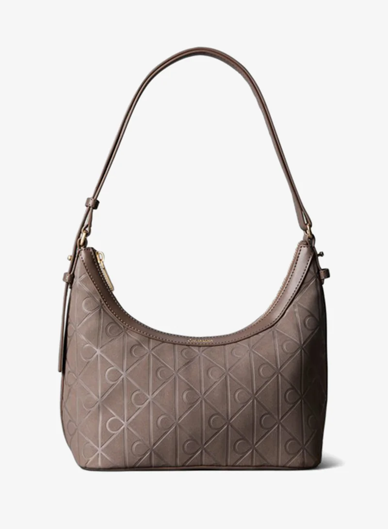 Calvin Klein Allover Emblem Logo Small Shoulder Bag