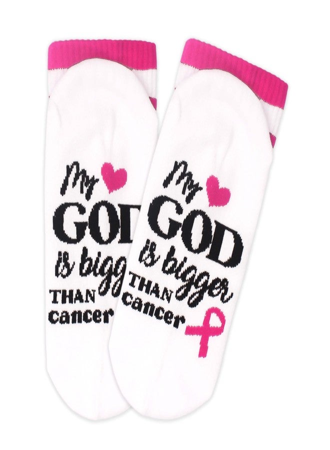 SSQBZU My God is Bigger Than Cancer-Care Gifts for Women&Men-Cancer Patients Must Have-Cancer Socks Gifts.(039) - Image 2
