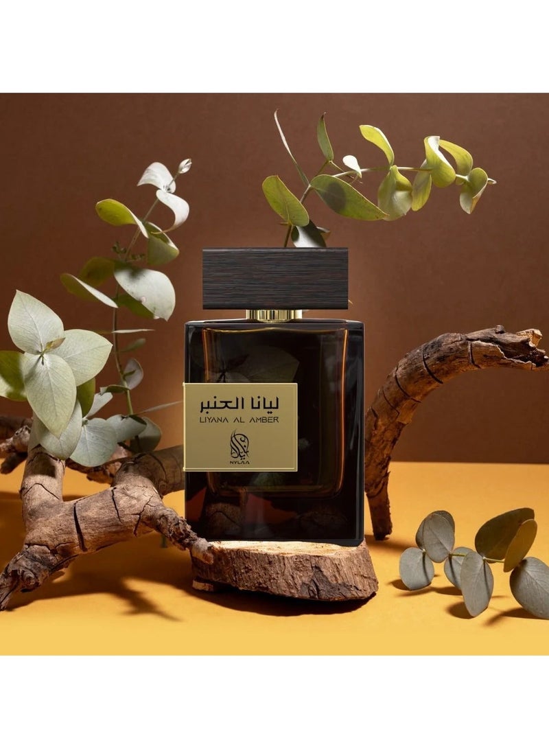 NYLAA Liyana Al Amber Eau De Parfum For Unisex - 100 ML - Image 3