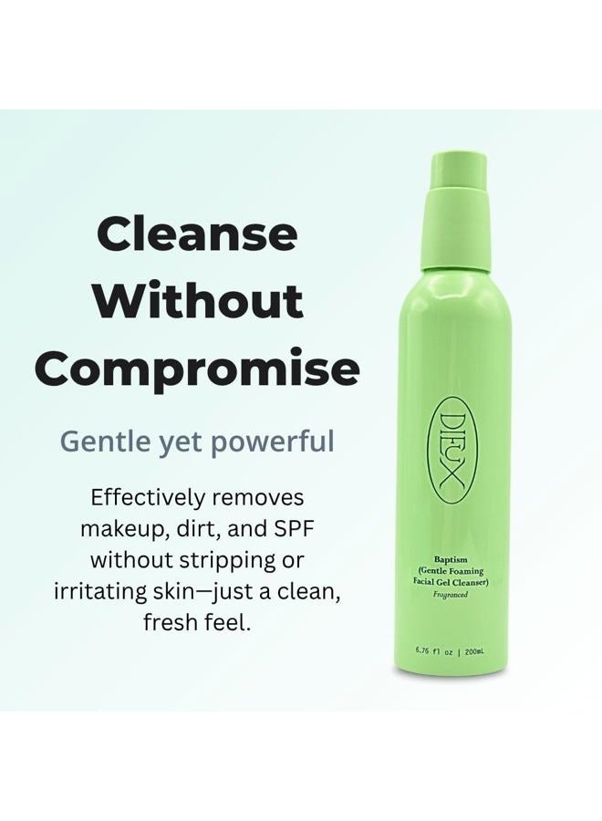Dieux Baptism Gentle Foaming Facial Gel Cleanser Fragranced 6.76 oz - Image 2