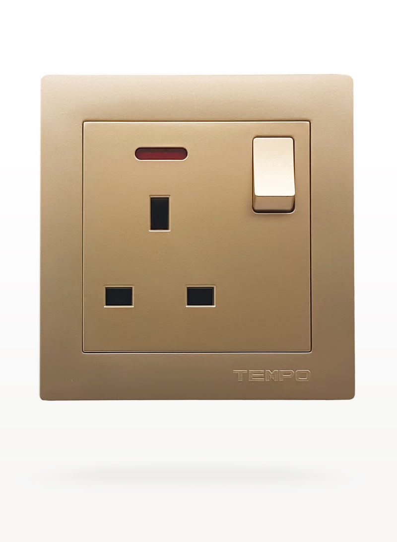 TEMPO TEMPO 13A Switch Socket – Pack of 10 – gold Color  - Image 2