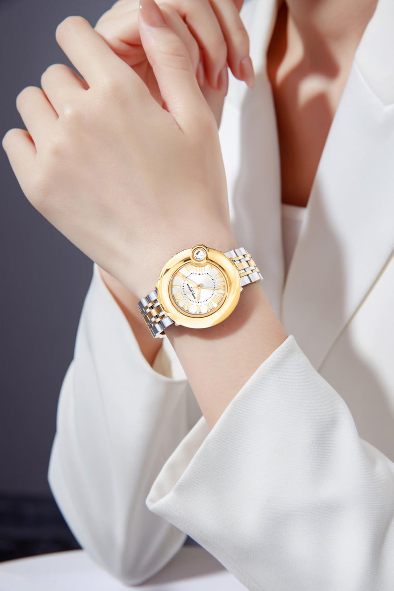 Daniel Hechter Paris Saint-Germain Collection Unique Watch for Women with Roman Indices and Stainless Steel Strap-DHW2005 - Image 2
