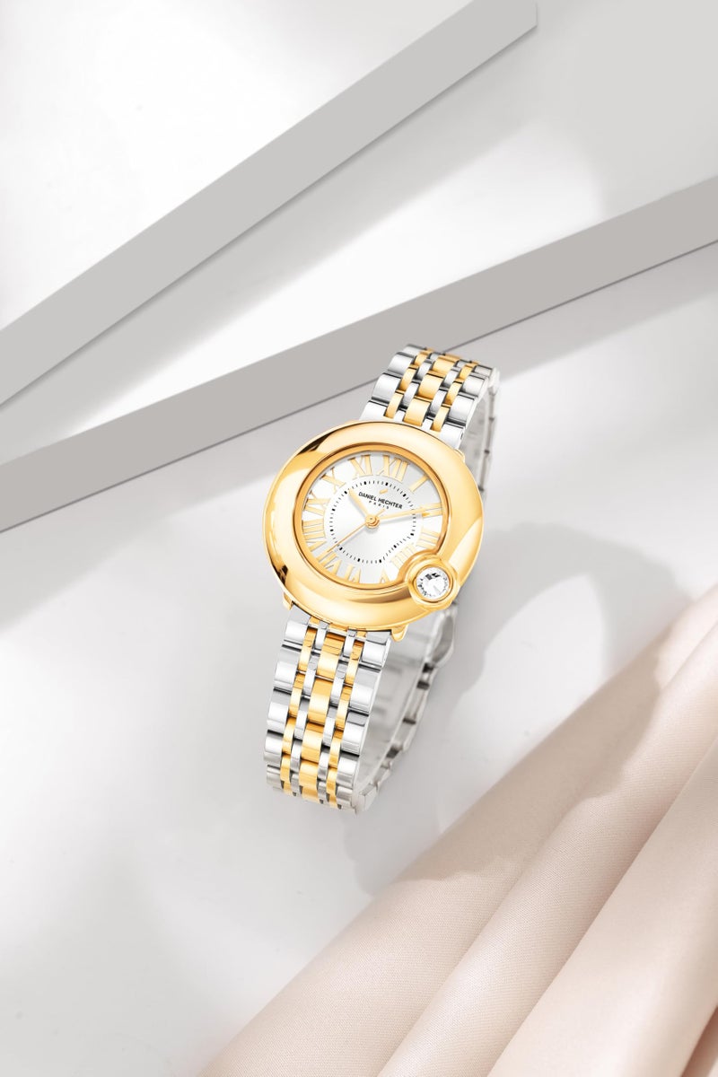Daniel Hechter Paris Saint-Germain Collection Unique Watch for Women with Roman Indices and Stainless Steel Strap-DHW2005 - Image 3