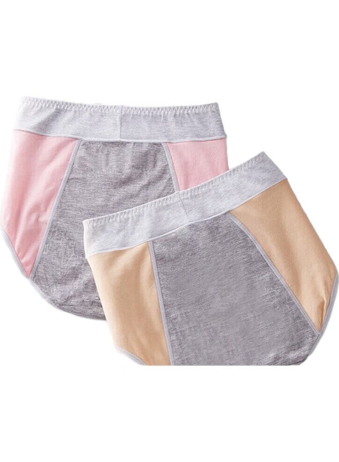 Mei Ya Ting Meiyating High-Waisted Cotton-Padded Women'S Underwear, Menstrual Leak-Proof Panties, 3-Pack, Xl - Image 1