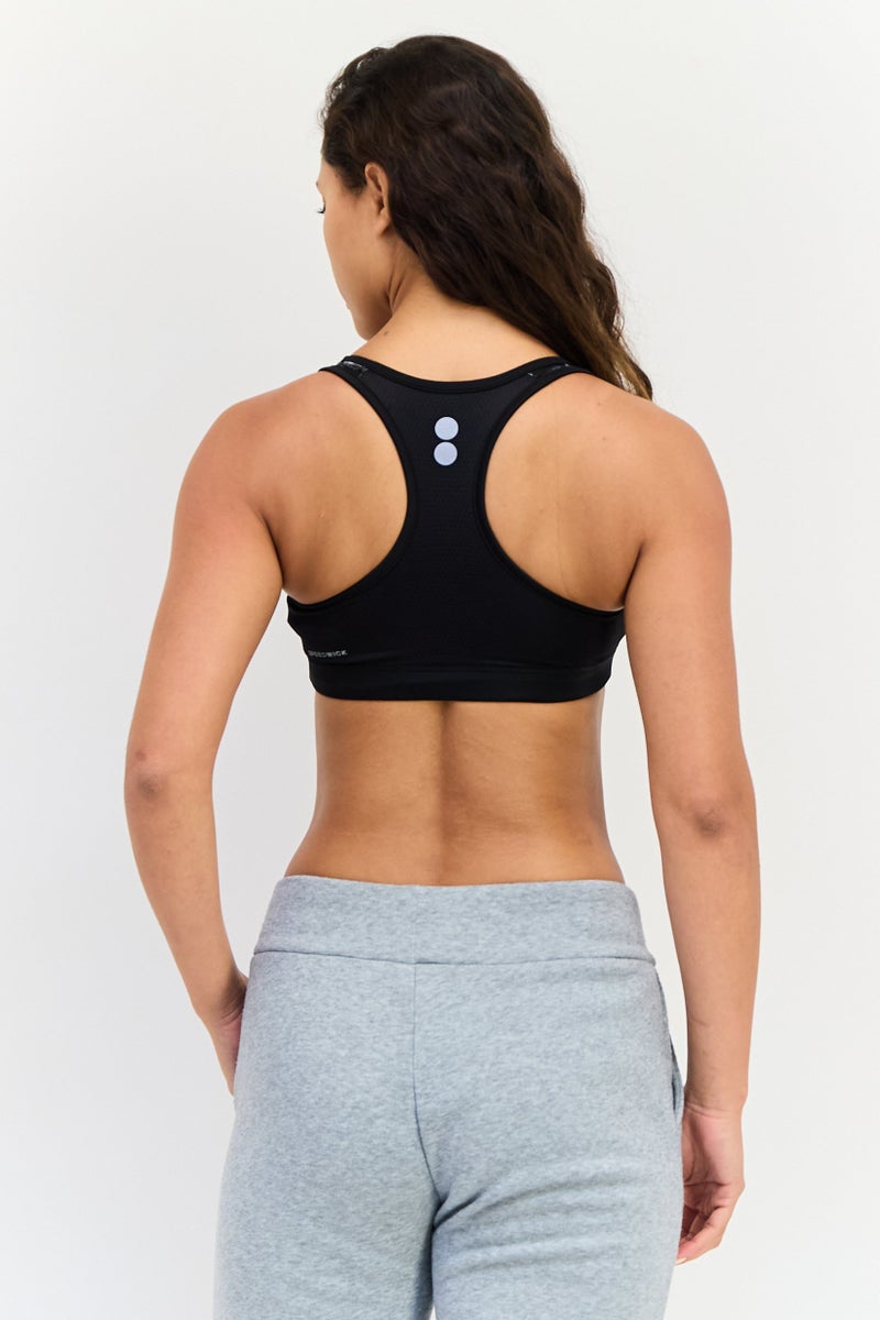 Reebok حمالة صدر رياضية للنساء بدون حشوة بطباعة جرافيك، متعددة الألوان - Image 3