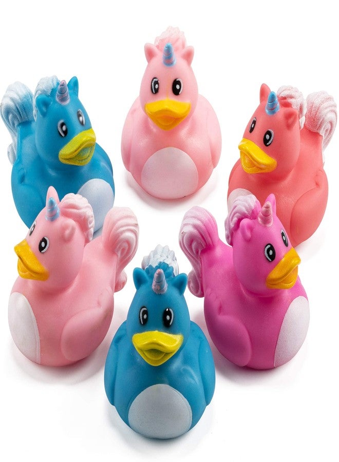 Bedwina Mini Unicorn Rubber Duckies (Pack of 24) Assorted 2 Inch Duckies, Squirt Bath Tub Toy for Kids, Squeezable and Squirtable, Great for Birthday Party's, Fillers, and Decorations - Image 4