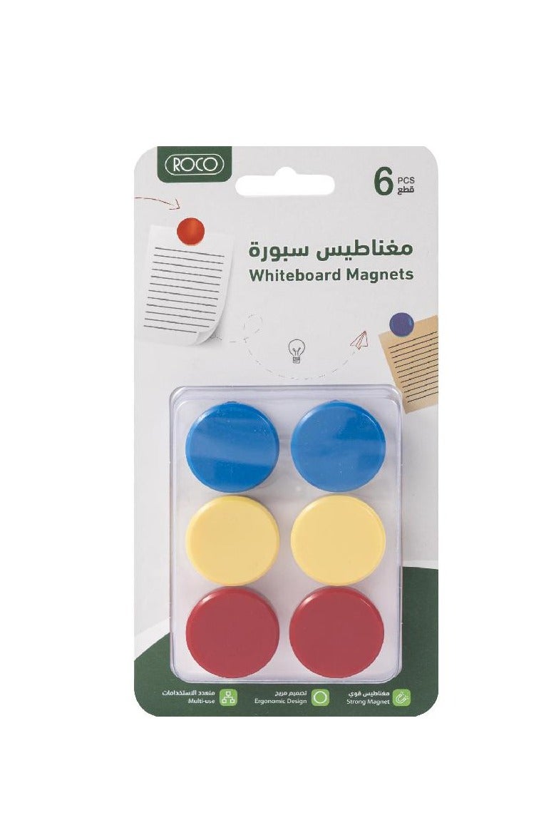 روكو إشارة مغناطيسية دائرية 3 سم بألوان متنوعة - Image 1