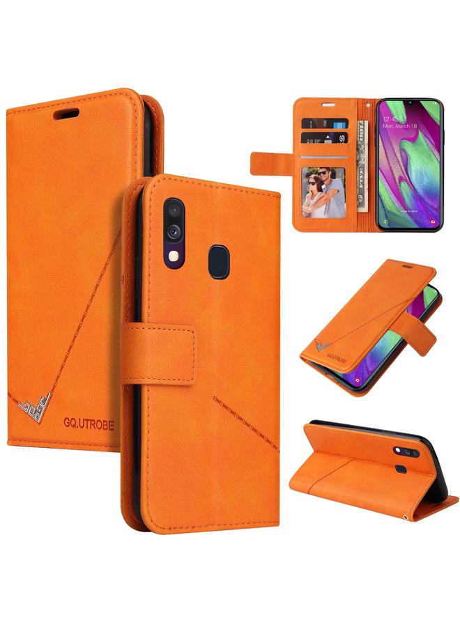 Case For Samsung Galaxy A40 Right Angle Leather Phone Case