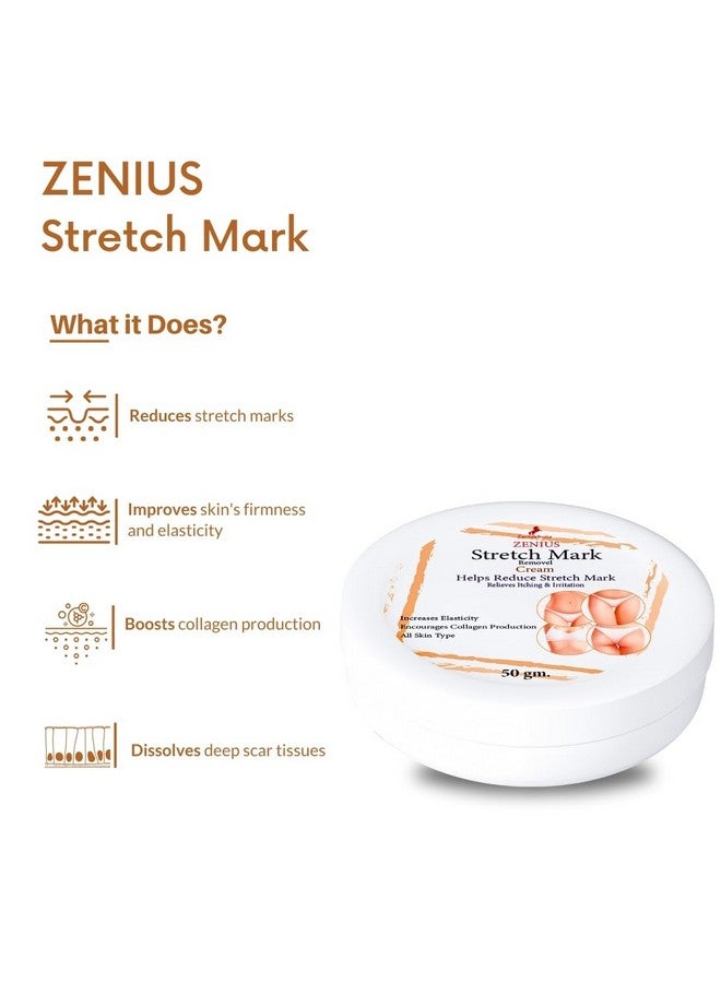 Zenius India كريم إزالة علامات التمدد للنساء، كريم علامات التمدد للحمل، كريم علامات التمدد أثناء الحمل، كريم إزالة علامات التمدد بعد الحمل 50 جرام - Image 5