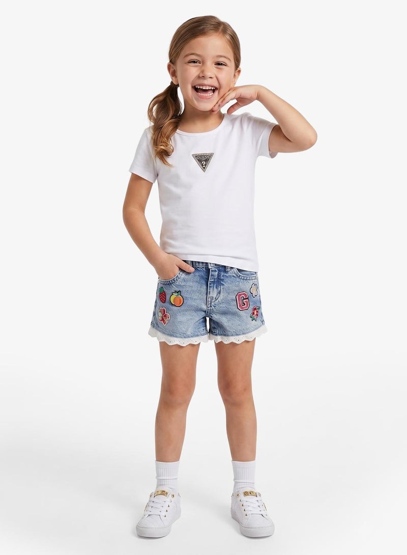 GUESS Youth Graphic Crew Neck T-Shirt - Image 4