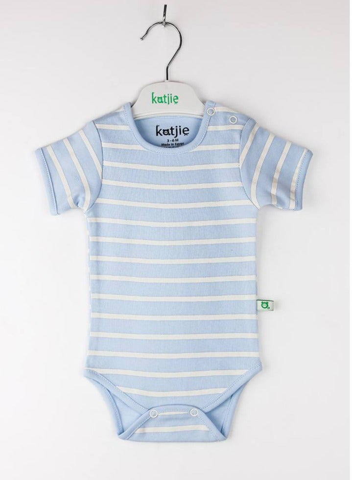 كاتجي باك يحتوي علي 3 قطع سالوبت نصف كم قطن مطبوع برسومات للبيبي - Image 2