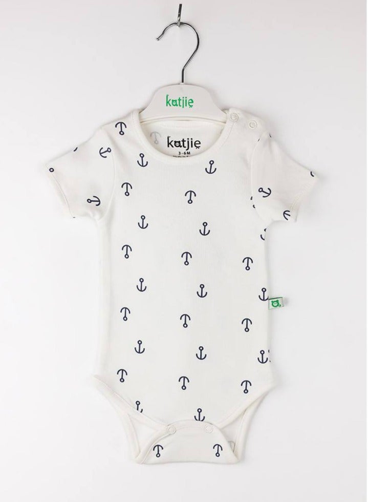 كاتجي باك يحتوي علي 3 قطع سالوبت نصف كم قطن مطبوع برسومات للبيبي - Image 3