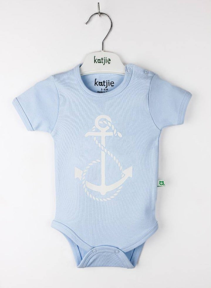 كاتجي باك يحتوي علي 3 قطع سالوبت نصف كم قطن مطبوع برسومات للبيبي - Image 4