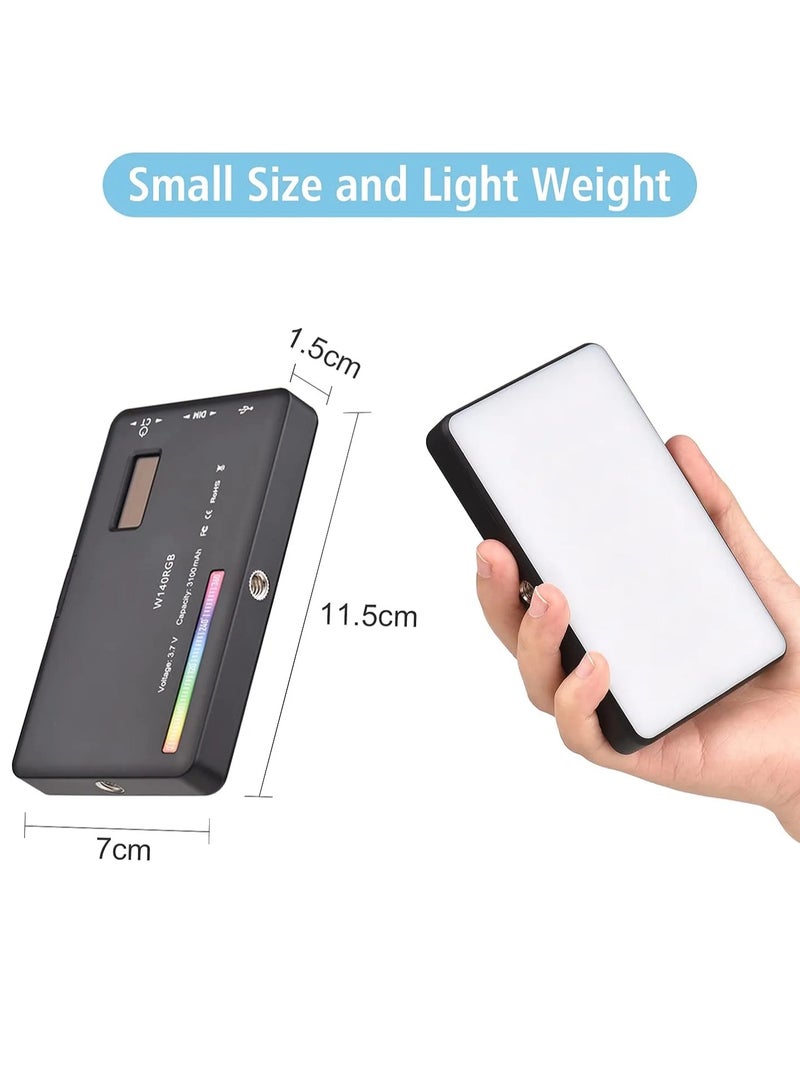 Xria W140 LED RGB Video Light Full Color 2500-9000K 8W with 3100mAh Rechargable Battery and USB-C Interface - Image 2