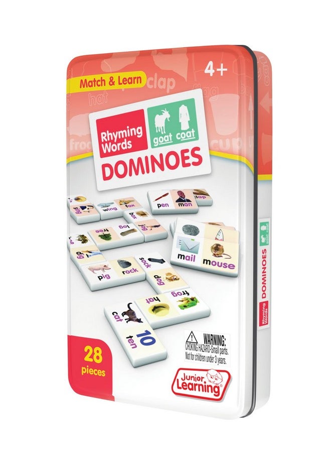 Junior Learning Rhyming Word Dominoes Educational Action Games, Multi, Model: Jl490  - Image 3