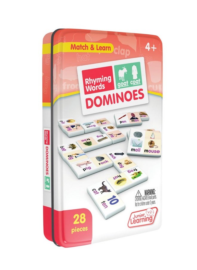 Junior Learning Rhyming Word Dominoes Educational Action Games, Multi, Model: Jl490  - Image 1