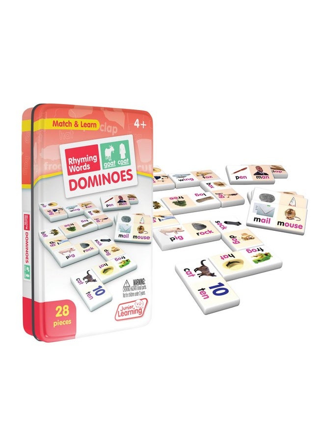 Junior Learning Rhyming Word Dominoes Educational Action Games, Multi, Model: Jl490  - Image 2