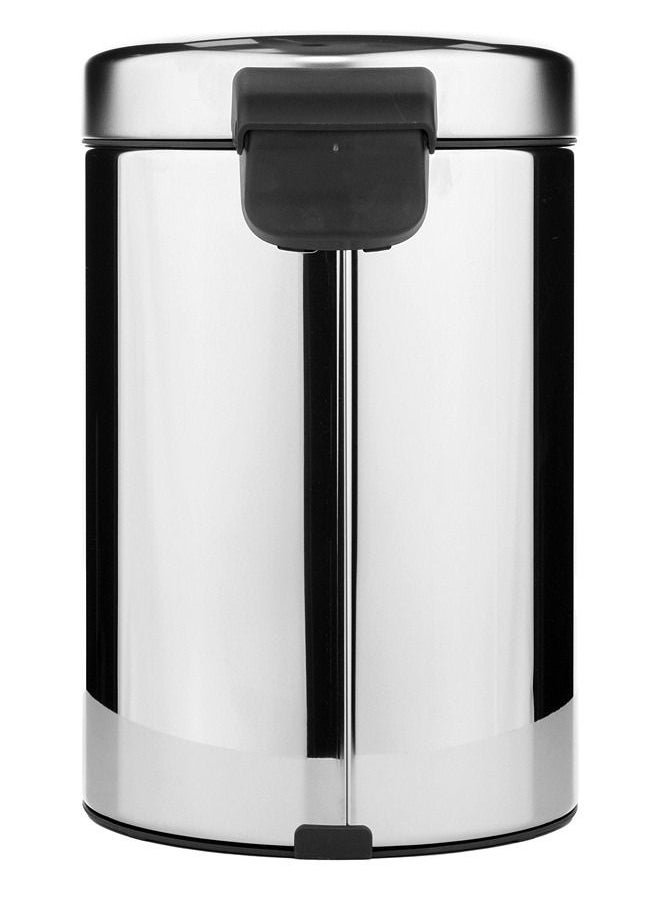 brabantia Pedal Bin Newicon with Plastic Inner Bucket 12 Litre Brilliant Steel  - Image 2