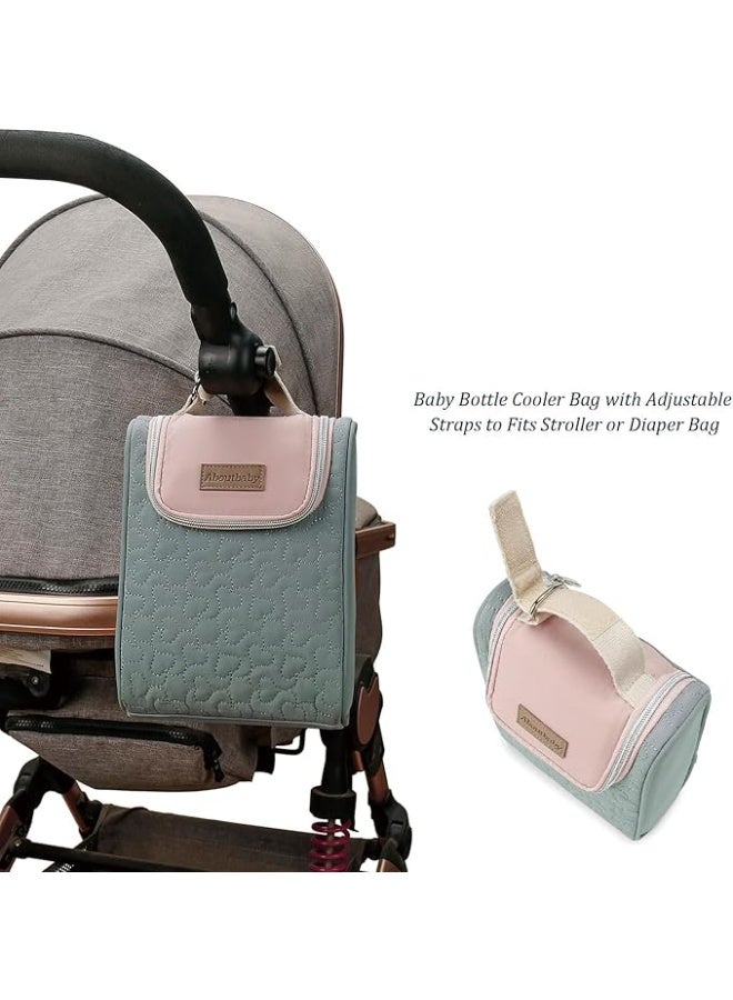 NALACAL Baby Bottle Cooler Bag Adjustable Strap Insulated Storage Up To 9 Ounce - Image 2