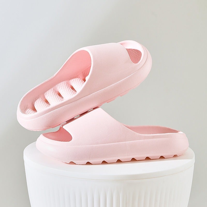 Non-Slip Bathroom Slippers Quick-Drying Sandals Slippers for Bathing Womens Summer New Hotel Indoor Home Couple Yellow - Image 2