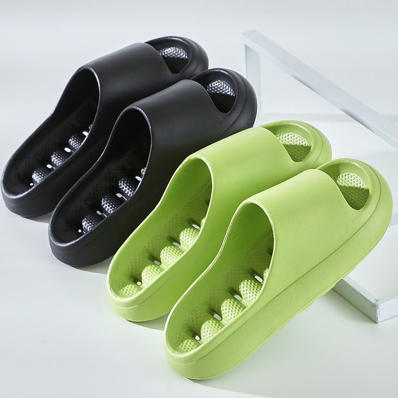 Non-Slip Bathroom Slippers Quick-Drying Sandals Slippers for Bathing Womens Summer New Hotel Indoor Home Couple Yellow - Image 4