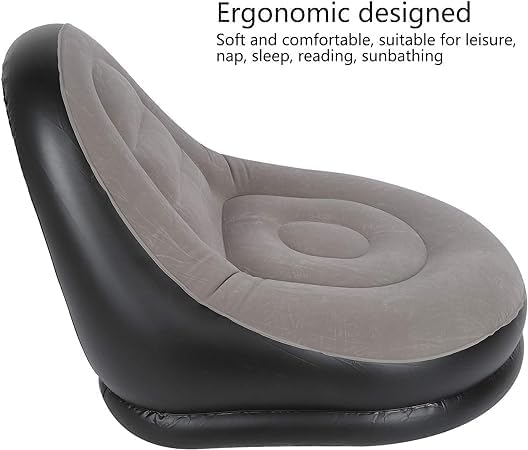 XIGSTA Inflatable Lounge Chair for Adults Blow Up Chaise Lounge Air Lazy Sofa air Sofa Lounge Chair for Indoor Living Room Bedroom Outdoor Travel Camping Picnic Beach - Image 5