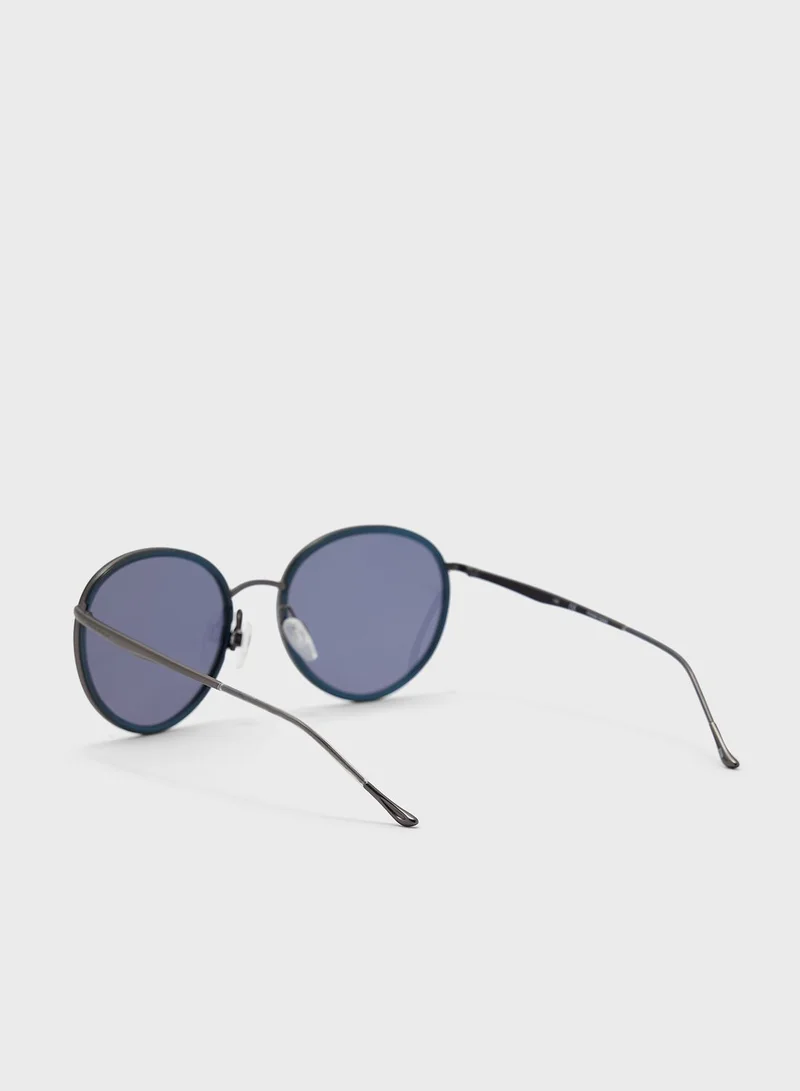 Donna Karan Round Sunglasses