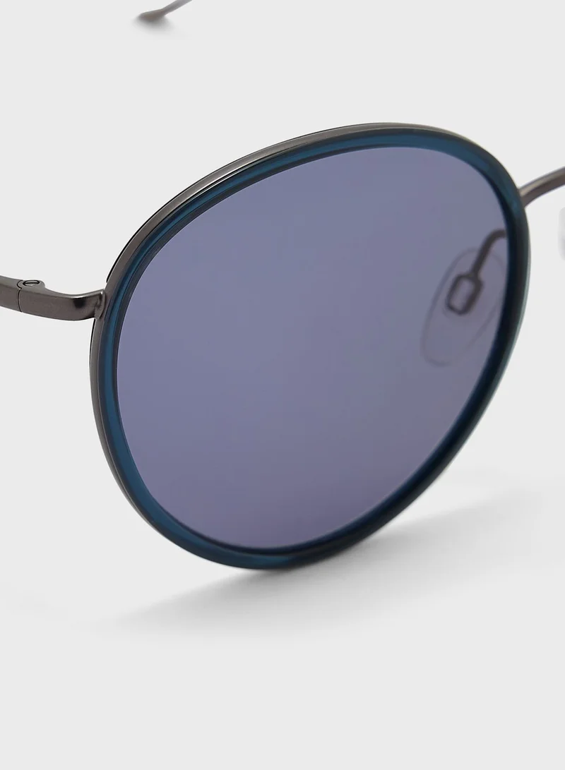 Donna Karan Round Sunglasses