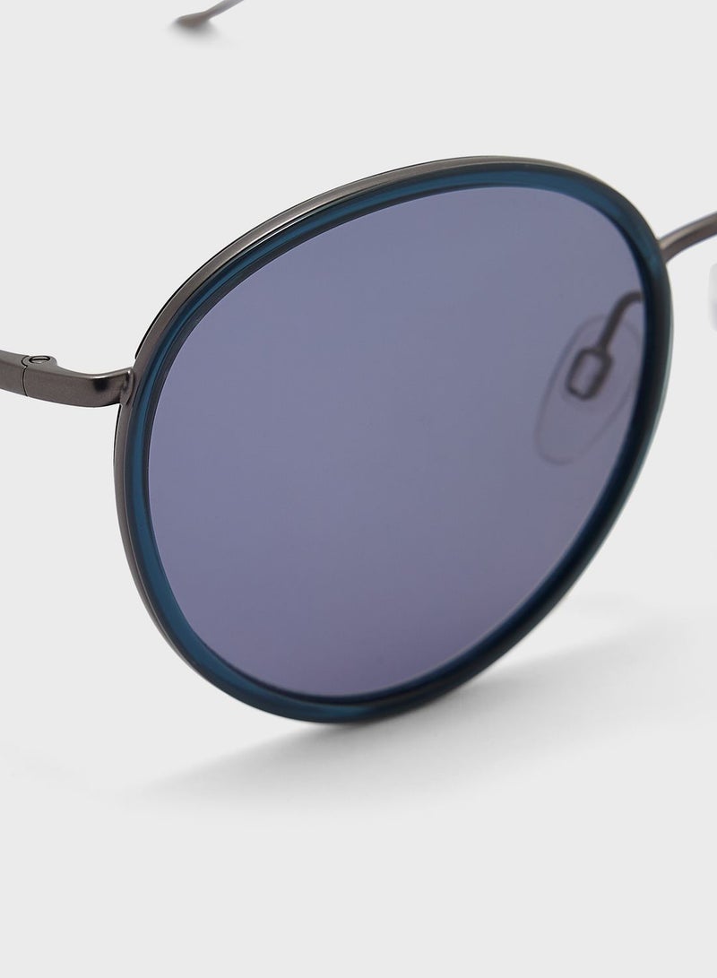 Donna Karan Round Sunglasses - Image 3