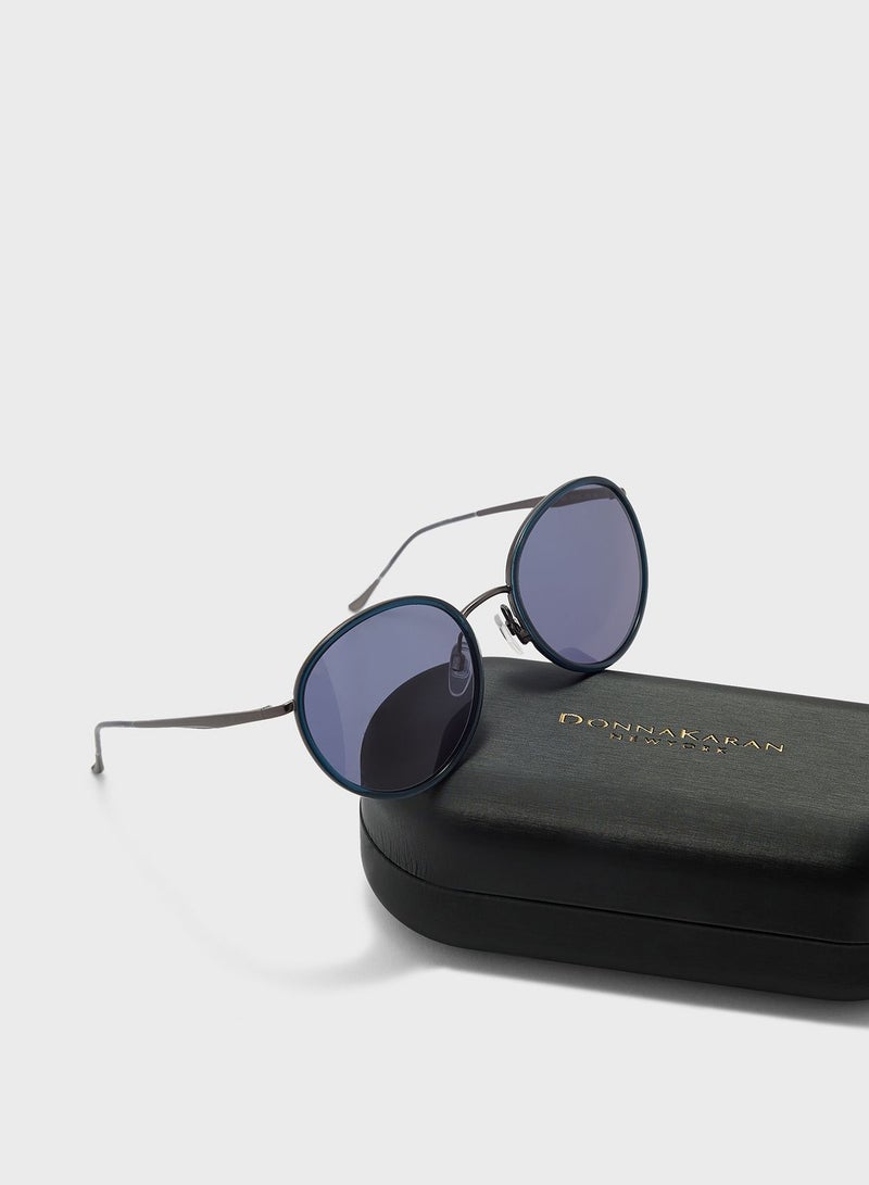 Donna Karan Round Sunglasses - Image 4