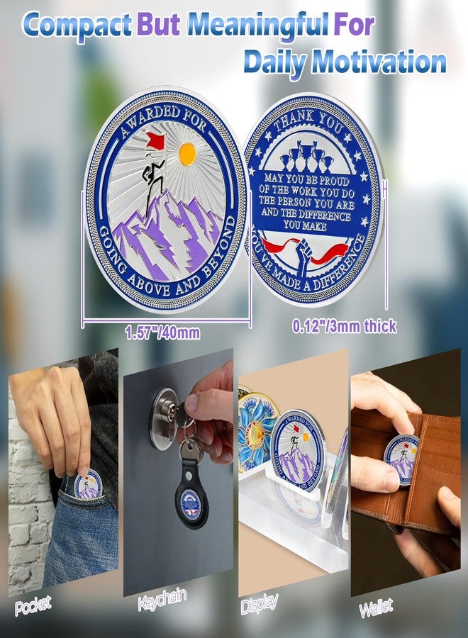 CHURYUML مجموعة عملات تقديرية من 10 قطع من CHURYUML - عملات تشجيعية لتحدي بذل جهد استثنائي، هدايا تقديرية للموظفين وزملاء العمل وأعضاء فريق العمل والطلاب، ميداليات تقديرية - Image 5