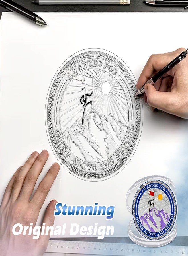 CHURYUML مجموعة عملات تقديرية من 10 قطع من CHURYUML - عملات تشجيعية لتحدي بذل جهد استثنائي، هدايا تقديرية للموظفين وزملاء العمل وأعضاء فريق العمل والطلاب، ميداليات تقديرية - Image 3