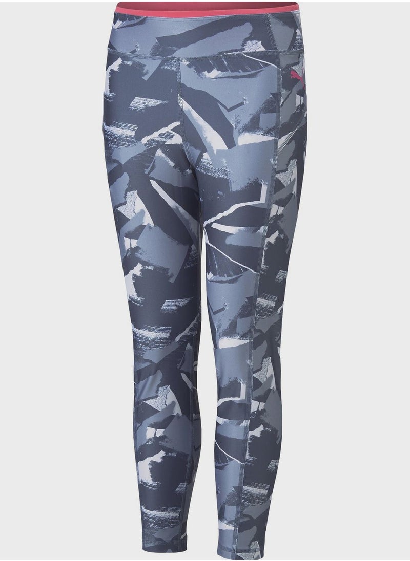 PUMA - Kids Modern Sports All Over Printed Tights - Image 1