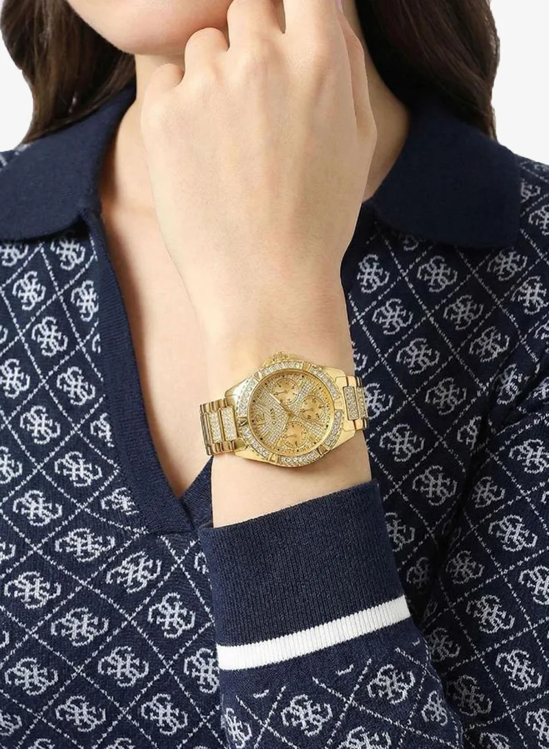 GUESS Crystal Detailing Glitz Watch