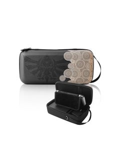 Storage Case, Fit for Nintendo Switch/Switch OLED, Portable Travel Hard Shell Bag with Shoulder Strap, Built-in Stand Design Fit AC Charger Adapter, Switch Dock/Pro Controller, Accessories, Black