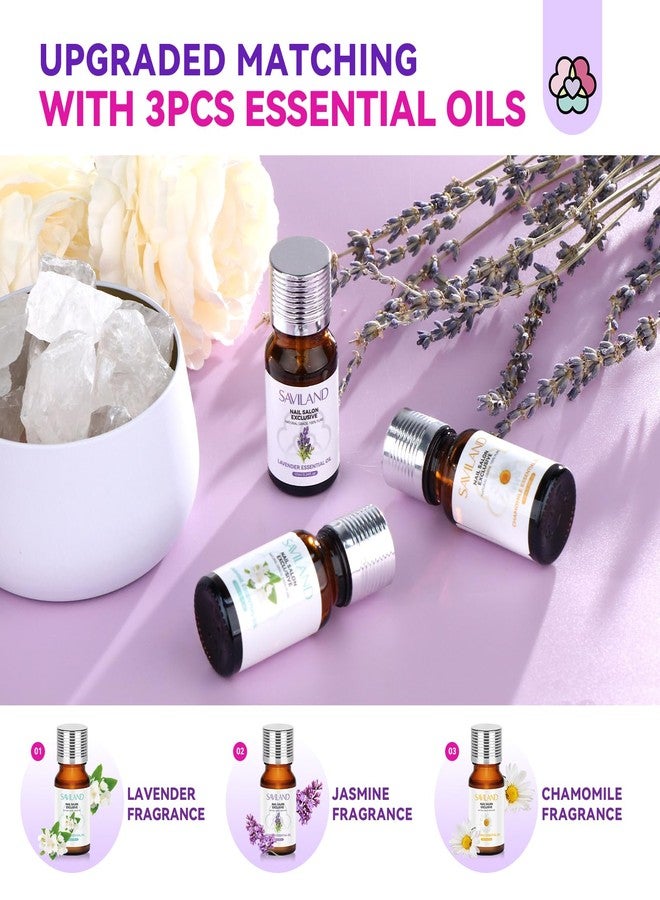 SAVILAND Acrylic Nail Kit with Drill & Essential Oil: Professional Acrylic Nails Kit for Beginners with Everything Nail Powder Set & Liquid Nail Primer Starter DIY Home Salon Art - Image 5