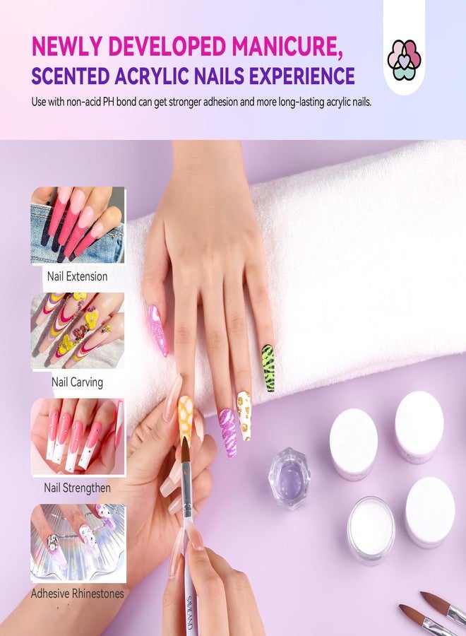 SAVILAND Acrylic Nail Kit with Drill & Essential Oil: Professional Acrylic Nails Kit for Beginners with Everything Nail Powder Set & Liquid Nail Primer Starter DIY Home Salon Art - Image 3
