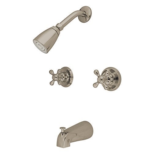 Elements of Design Magellan EB248AX Tub and Shower Faucet, Satin Nickel - Image 4