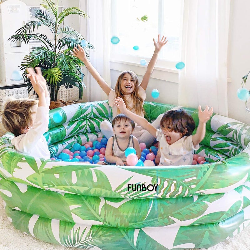 FUNBOY Giant Inflatable Luxury Tropical Palm Kiddie Pool YearRound Fun for Ball Pits Swimming Pools a Summer Pool Party and the Beach - Image 2