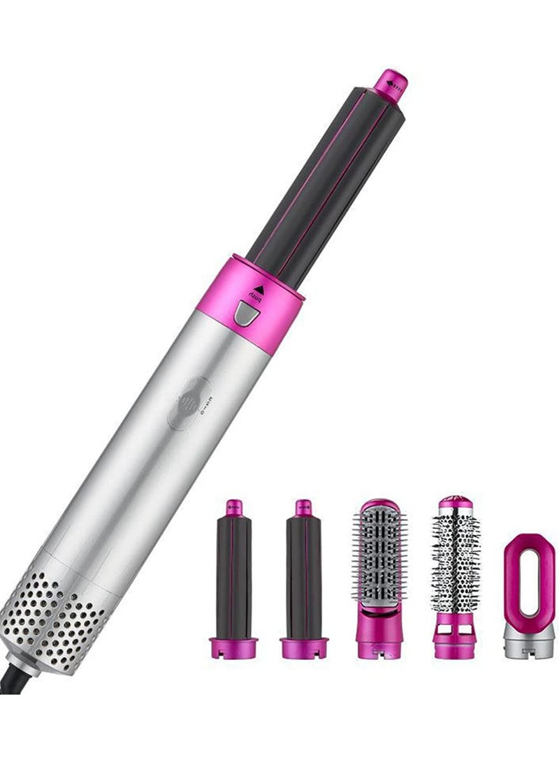 ELTRAZONE Hair Dryer Brush Set 5 in 1 Blowout Brush Negative Ion Detachable Hair Dryer Styler Volumizer Hot Air Hair Dryer Brush with 2 Styling Brush Heads for Straightening Curling Drying Combing Scalp Massage - Image 1