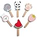 medoga Wooden Ice Cream Cart Toy Playset with Ice Cream Toys Pretend Play Food Truck Play Kitchen Accessories with Ice Lolly Scoop Menu Wooden Toys Gift for 3 4 5 6 7 8 Year Old Girls Boys - Image 4