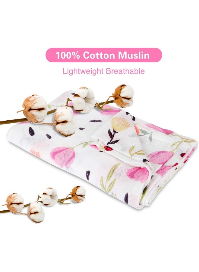 Metplus Baby Car Seat Cover Infant Carseat Canopy, Lightweight Breathable Soft Nursing Cover ups Cotton Muslin for Babies Shower Gift - Image 4