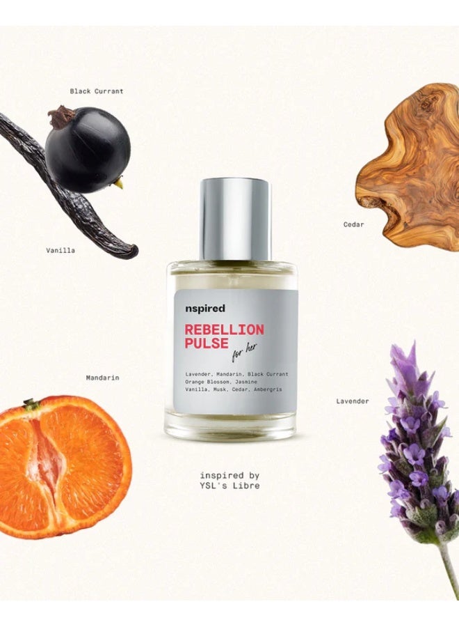 Nspired Beauty Rebellion Pulse EDT for Women – Fougere Amber Perfume
