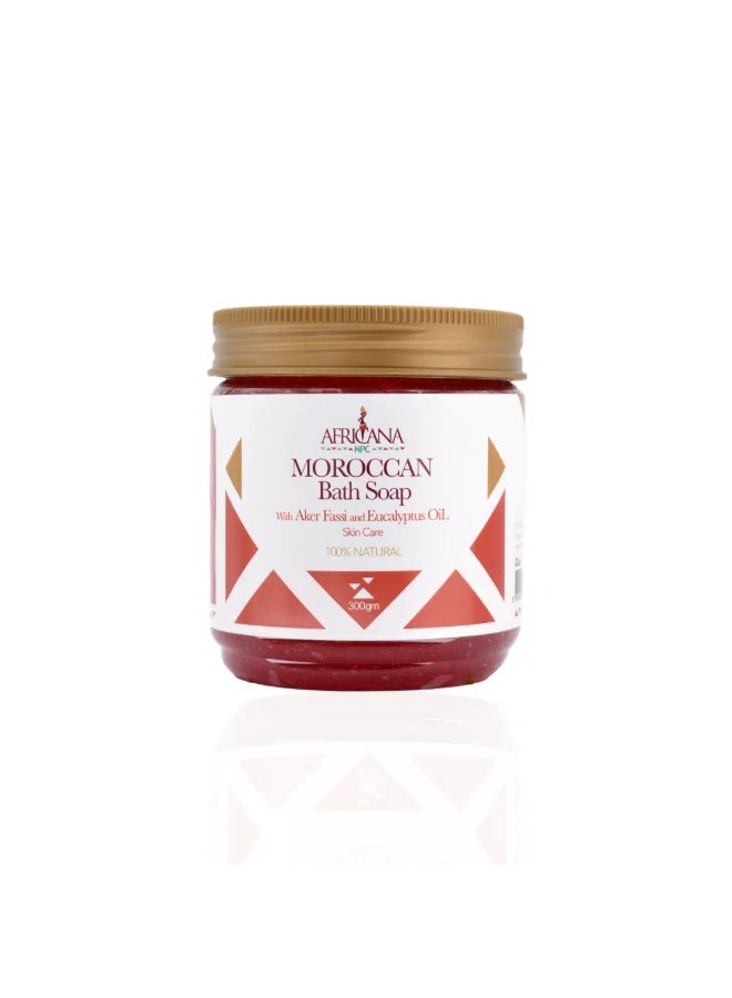 Moroccan Bath Soap With Aker Fassi And Eucalyptus Oil 300gm