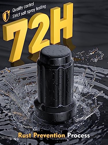 MIKKUPPA M12x1.25 Lug Nuts - Replacement for 1993-2022 Nissan Altima, 1988-2022 Nissan Maxima, 1997-2023 Subaru Forester Aftermarket Wheel 20pcs Black Closed End Lug Nuts - Image 3
