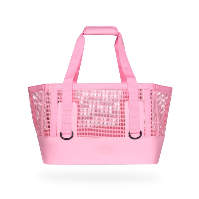 MISSION Boat Gear CASSI Boat Bag, Waterproof Bottom Mesh Beach Bag, Heavy-Duty Outdoor Tote for Boat, Beach, Grocery, Travel & Pool, Premium Marine Gear Carryall (50 Liter, RosÃ©) - Image 1