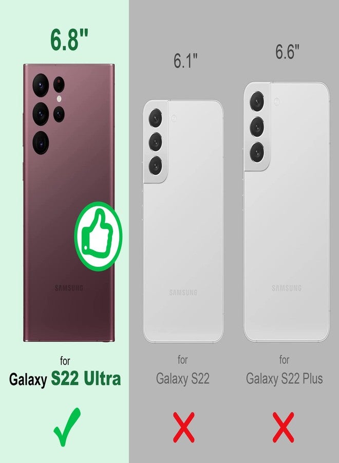 Silverback for Samsung Galaxy S22 Ultra Case, Moving Liquid Holographic Sparkle Glitter Case with Kickstand, Girls Women Bling Diamond Ring Slim Protective Case for Galaxy S22 Ultra 5G-Purple - Image 2